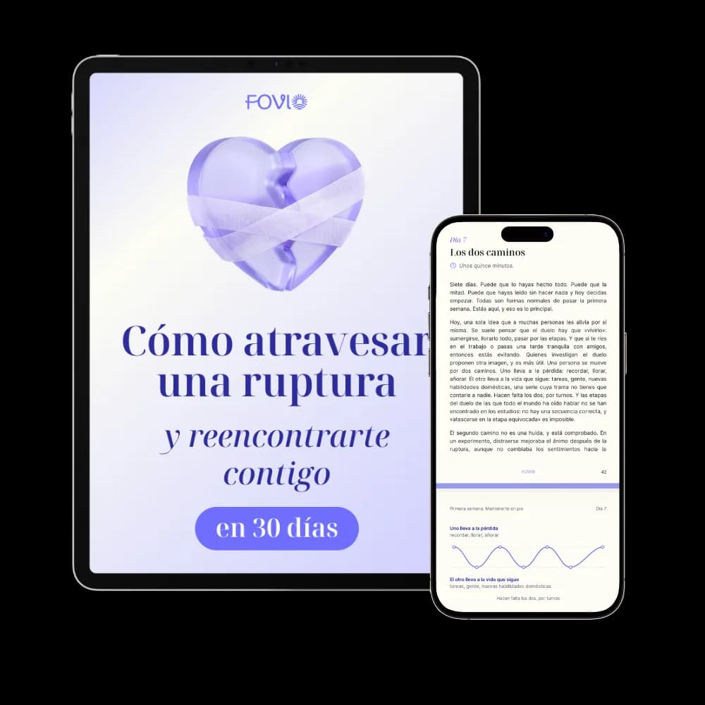 Guía de Fovio «Cómo atravesar una ruptura» - portada